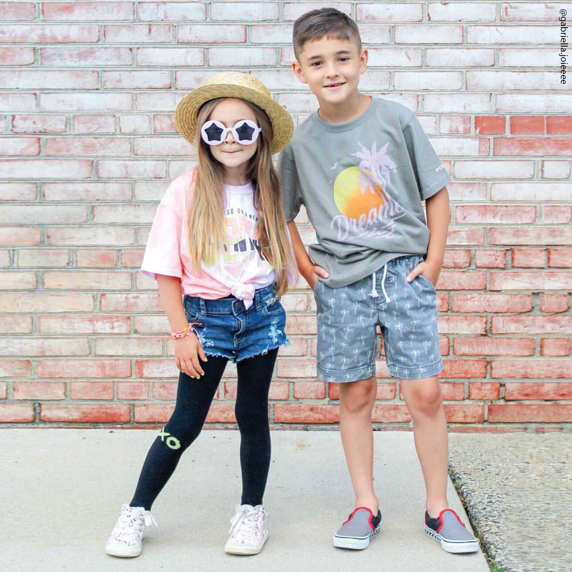 Port 213 - Wholesale Screen Printed T-Shirt - Kids - Kids Gray Dreamer T-shirt-Girls, Boys1