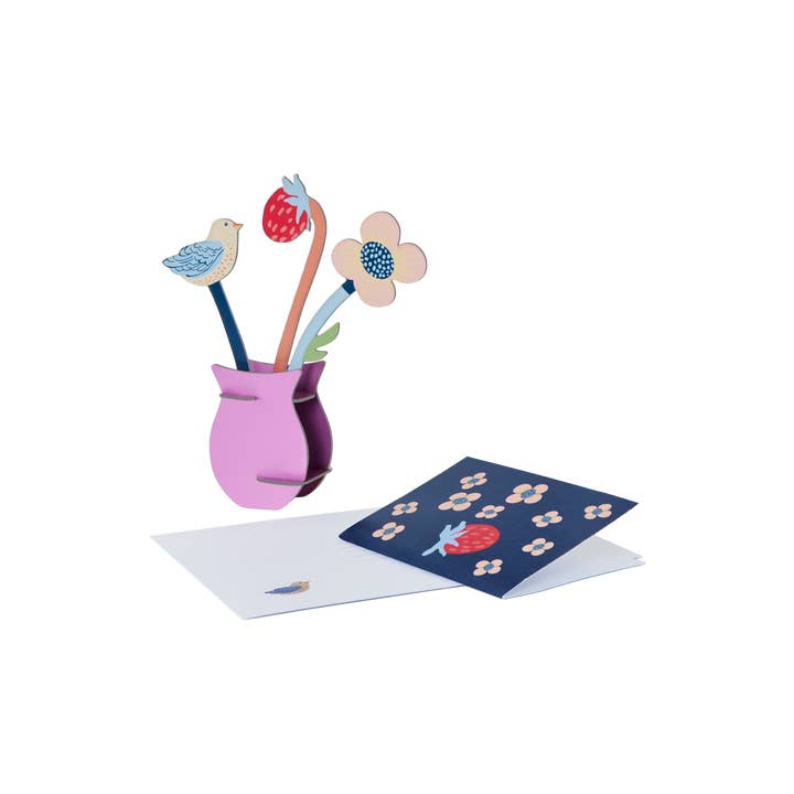 Studio Roof (no tariffs) - Wholesale Everyday Greeting Card - 3D Pop Out Card - William Morris Flowers
