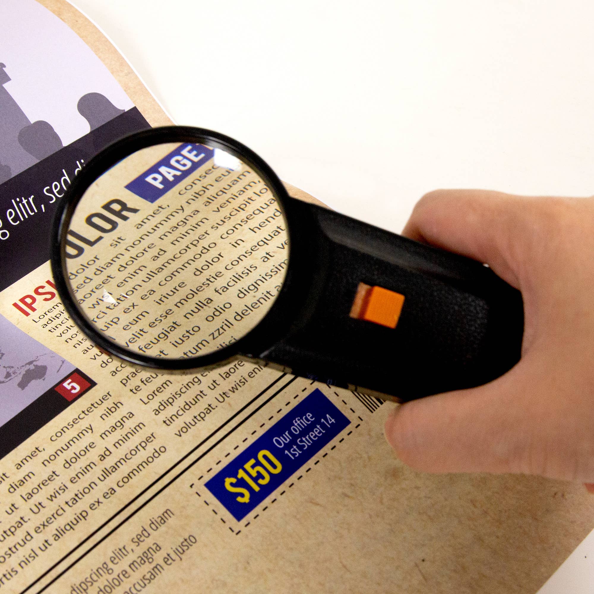 BAZIC Products - Wholesale Magnifying Glass - 2x Magnifier Sets (3/Pack)3