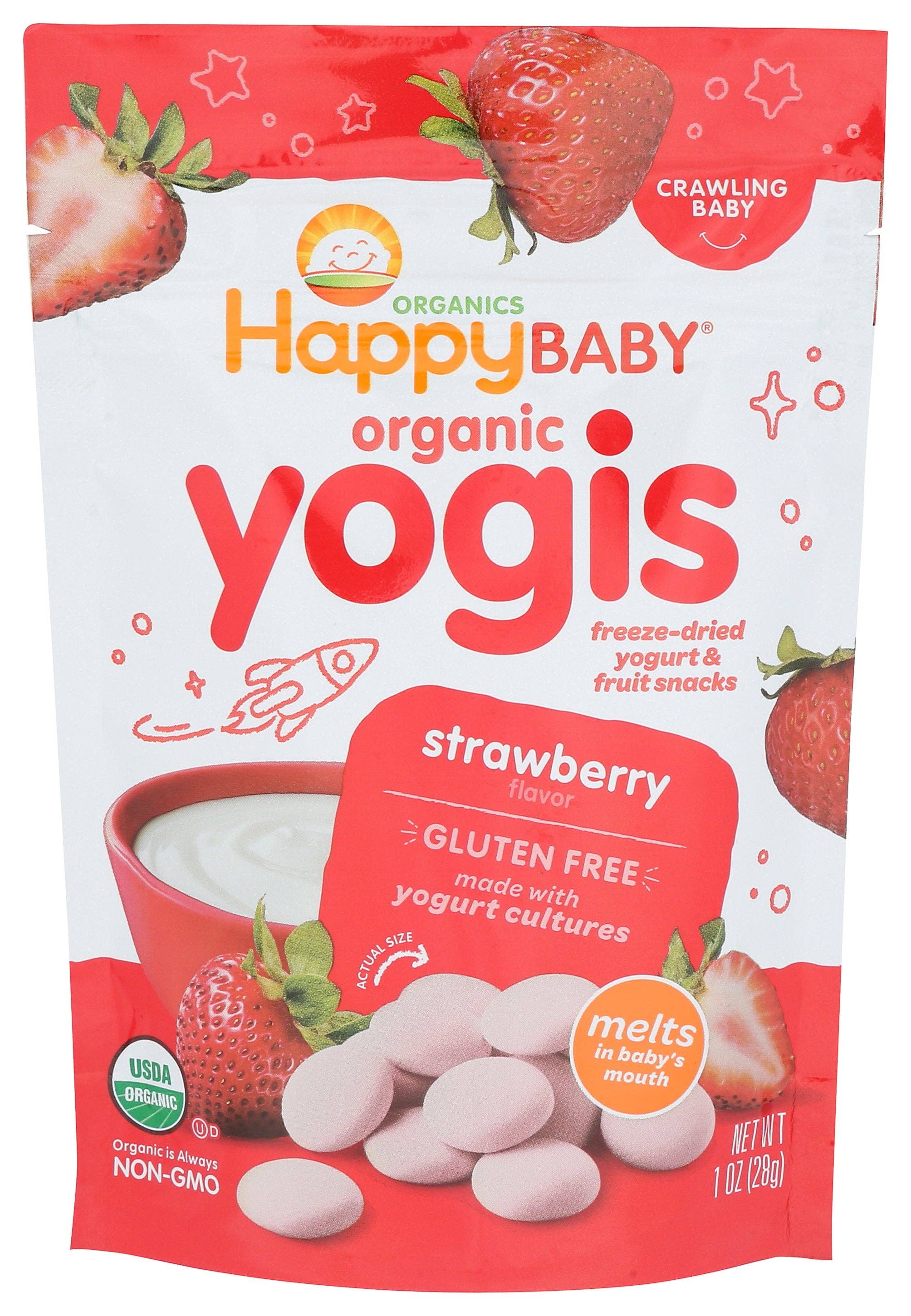 Everyday Supply Co - Wholesale Snack Pack - Kids & Baby - Happy Baby Snack Yogurt Strwbrry Org