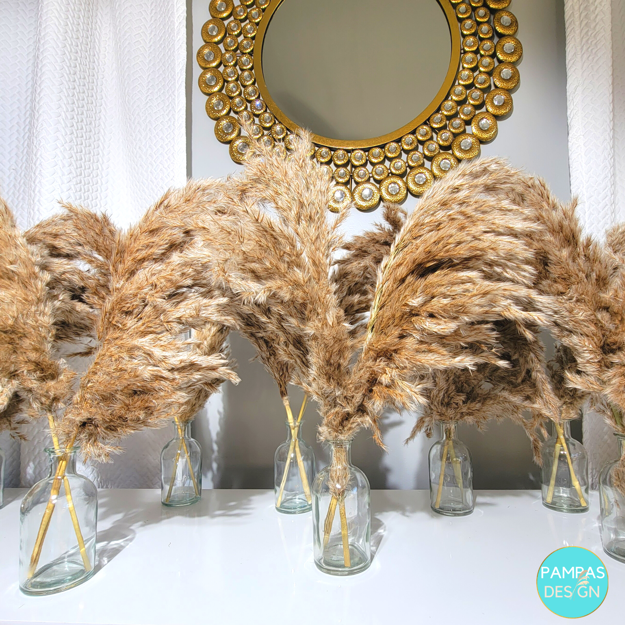 Pampas Design - Wholesale Dried/Pressed Flowers - Pampas Grass Centerpieces including Vase4