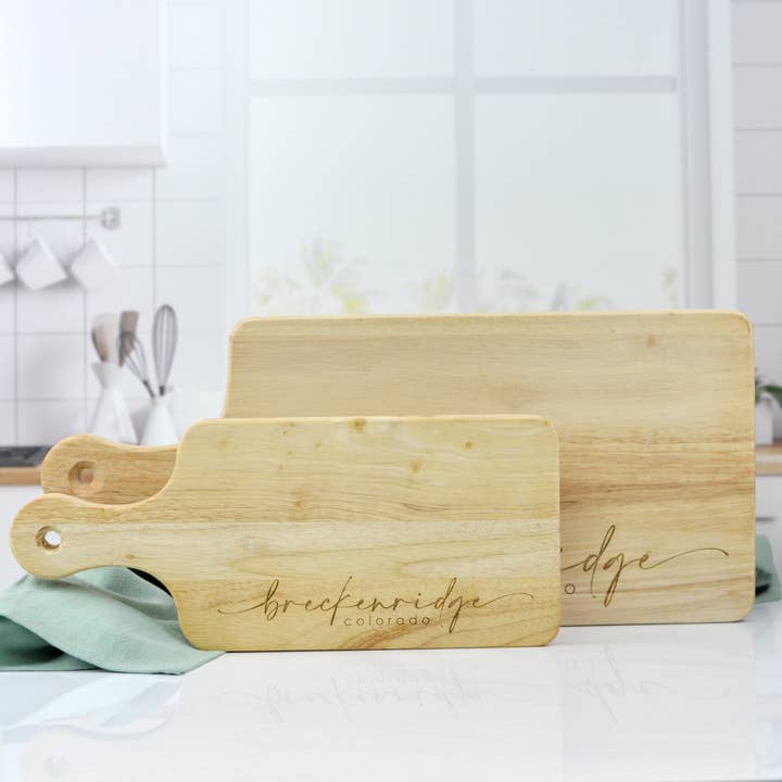 Blue Studio Creative - Wholesale Cutting Board - Large City Pride Cutting Board - Customizable Hometown Gift