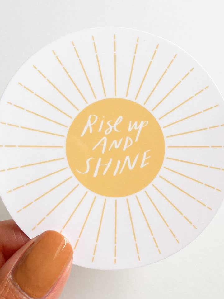Stig op og Shine Sun Sticker for engroshandel hos Melanie Rivera Studio