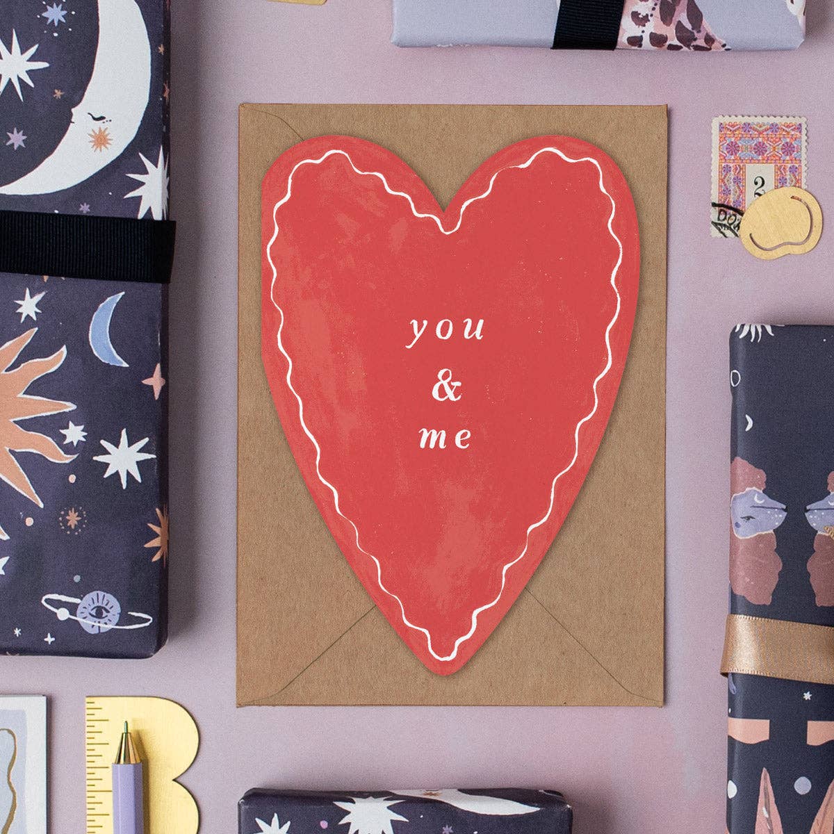 Sister Paper Co. - Wholesale Valentine's Day Card - You & Me Heart Card | Anniversary Cards | Valentines Cards1