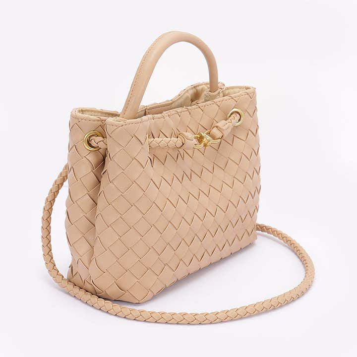 3AM BY H&D ACCESSORIES - Wholesale Top Handle Bag - Women's - Faux Leather Braided Top Handle Bag