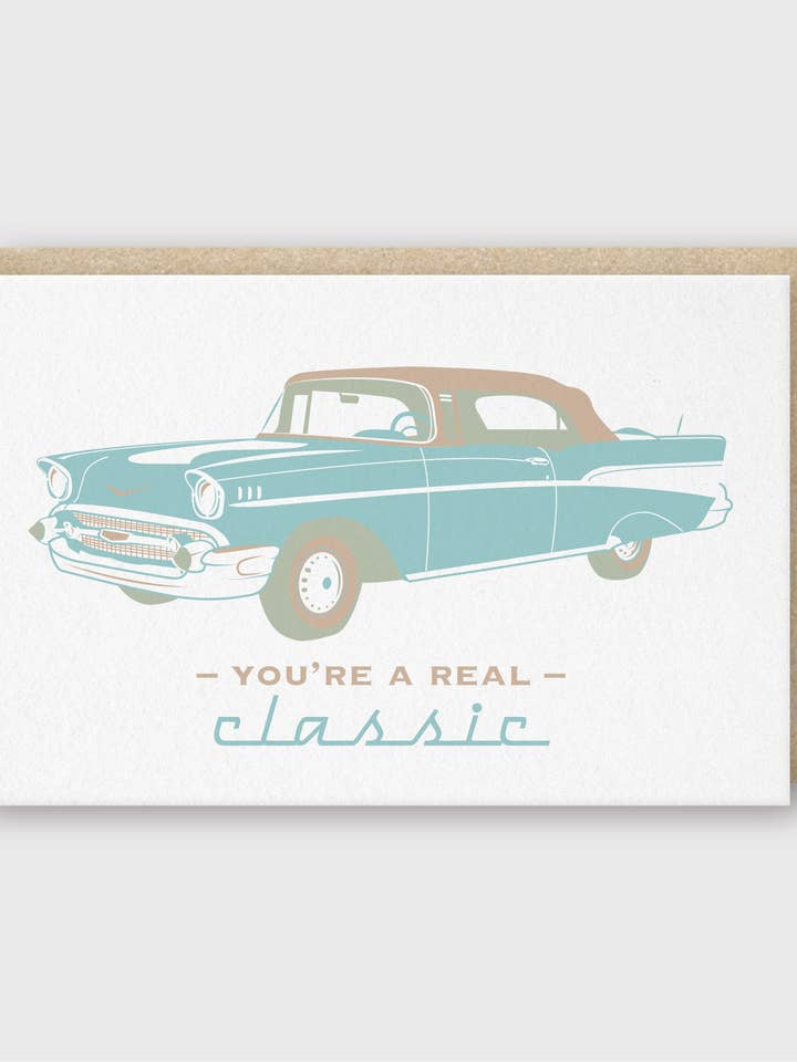 Real Classic Greeting Card for wholesale by Pike Street Press