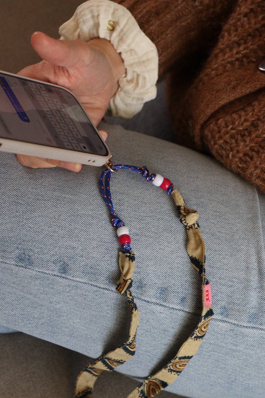 Maho - Wholesale Phonecase Strap - César Paisley Beige5