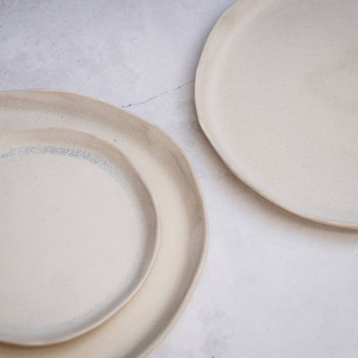 Laima Ceramics - Wholesale Dinner Plate - Porcelain "Sahara" beige matte tableware plates and bowls