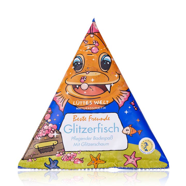 Cosmetici naturali Lütte's World Bade Vulkan Glitterfish per la vendita all'ingrosso da parte di Accentra