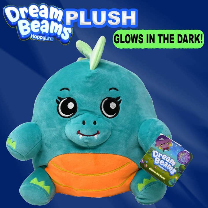 Dream Beams peluche morbido - Onda 1, Kenny il dinosauro 12" per la vendita all'ingrosso da parte di Deluxe Import Trading
