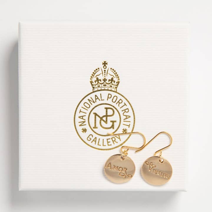 Brincos Amor et Virtute (Vermeil de Ouro) por atacado de LICENSED TO CHARM