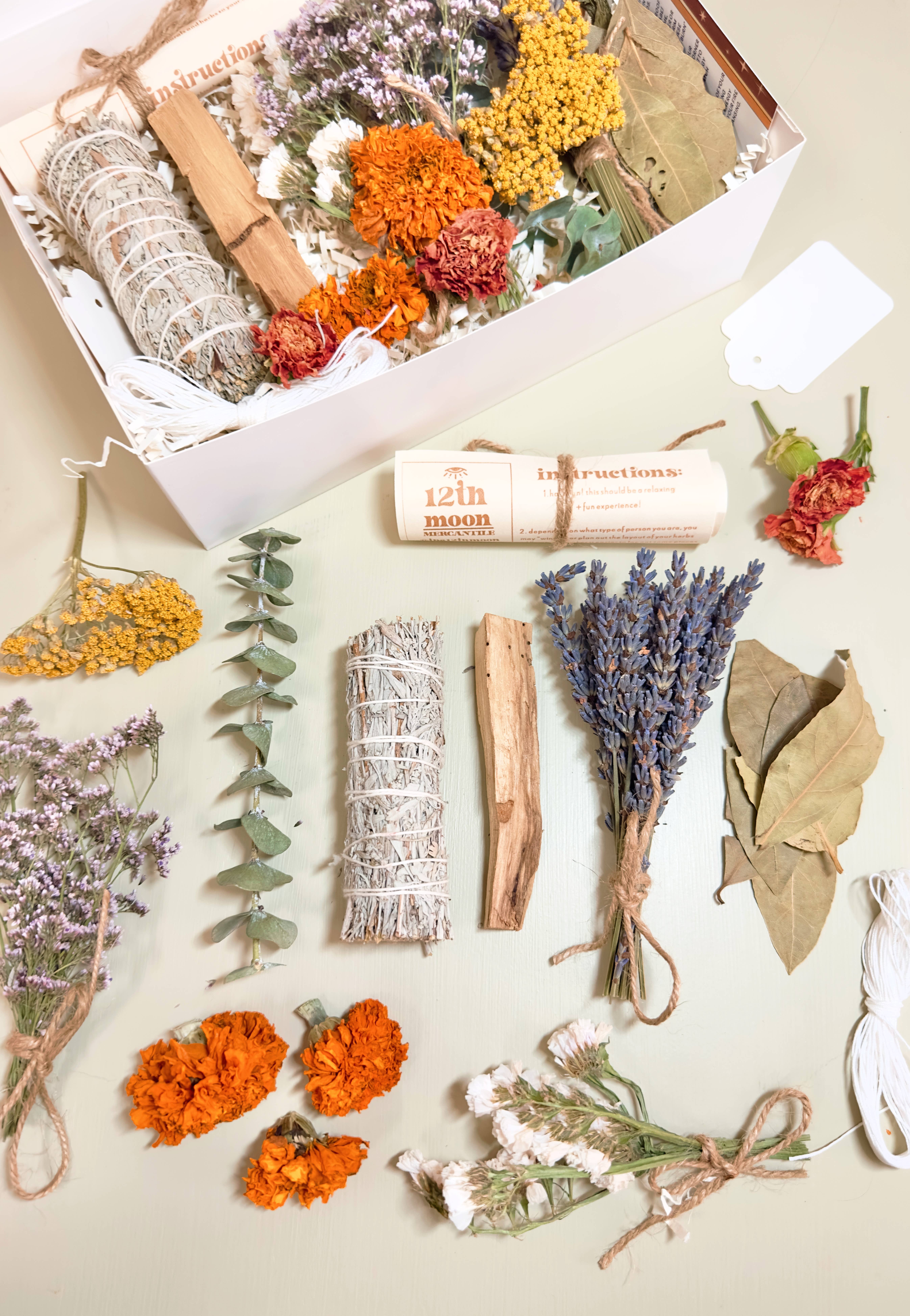 The 12th Moon - Wholesale Sage Bundle - DIY SMUDGE KIT -  Sage Kit - Gifting - Offline Activities2