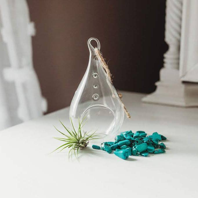 The Simply Crafty Shop - Wholesale Terrarium - Pear Shape Terrarium Kit- Semi-Precious Stone38