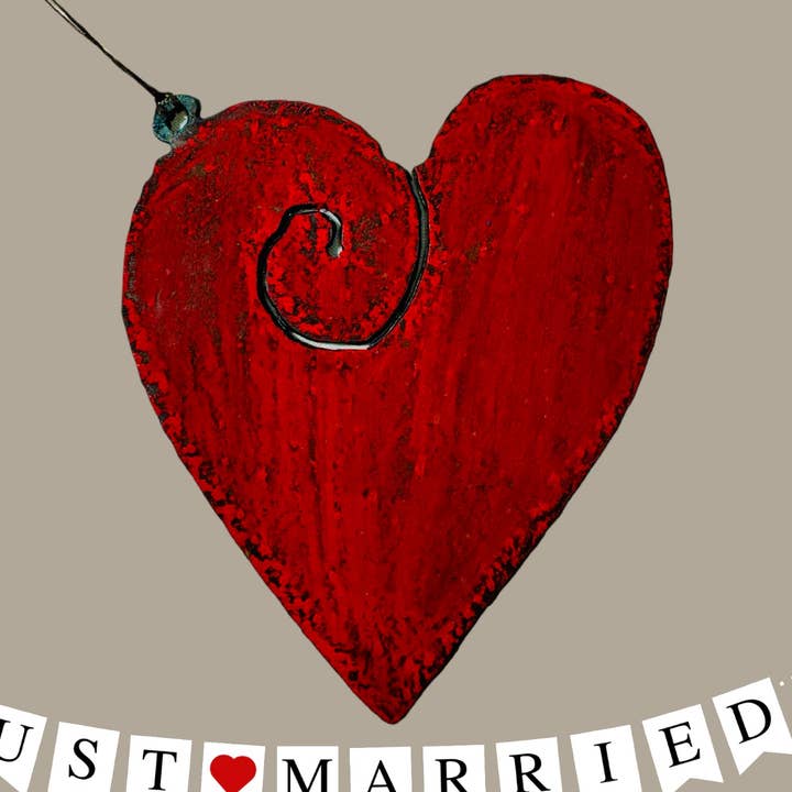 Hartversiering Valentijns-kerstversieringen gerecycled metaal voor wholesale door Whimsies