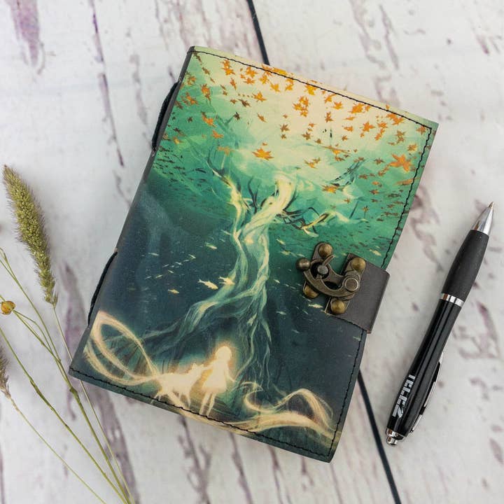 Vintage Leather Journal - Tree of life / Dream Design for wholesale by Exclusive Art Inc