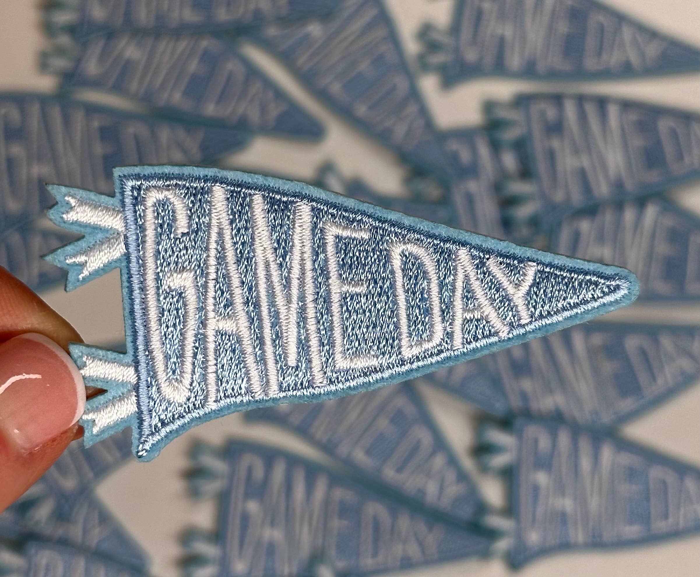 Aloe and Milk Boutique - Wholesale Patch - Game day flag, sports patch, game day patch, football4