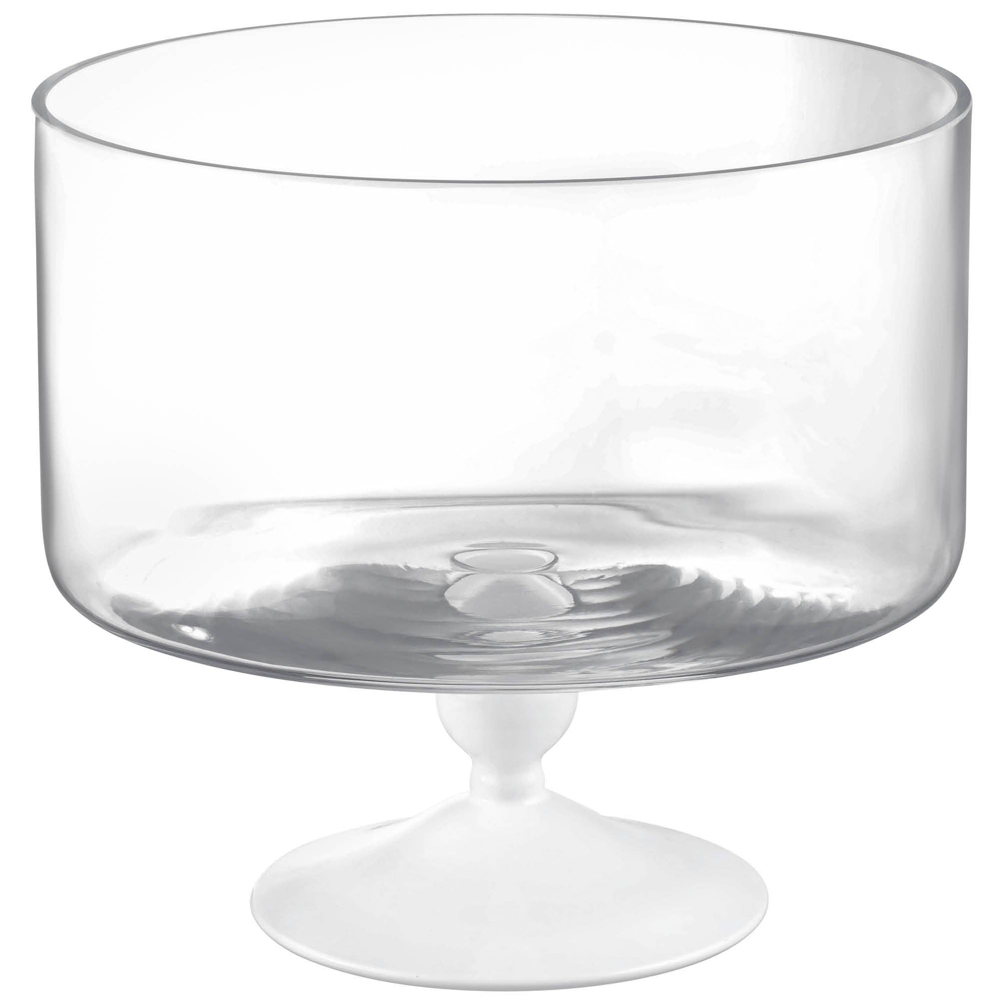 Barski - Wholesale Bowl - Opal Trifle Bowl with White Foot, 9.2"D, 170 oz.7