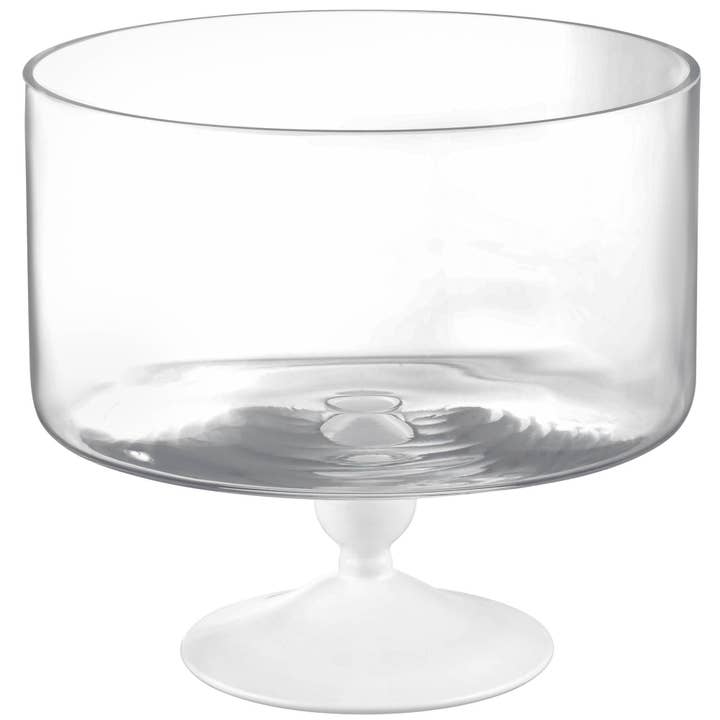Barski - Wholesale Bowl - Opal Trifle Bowl with White Foot, 9.2"D, 170 oz.7