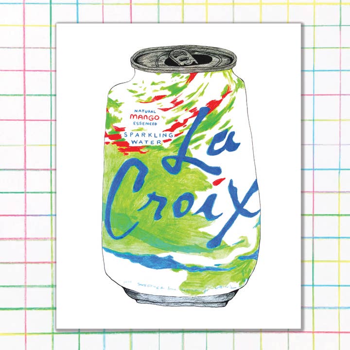 Impresión Mango La Croix para venta al por mayor de Middle Sister Card Co.