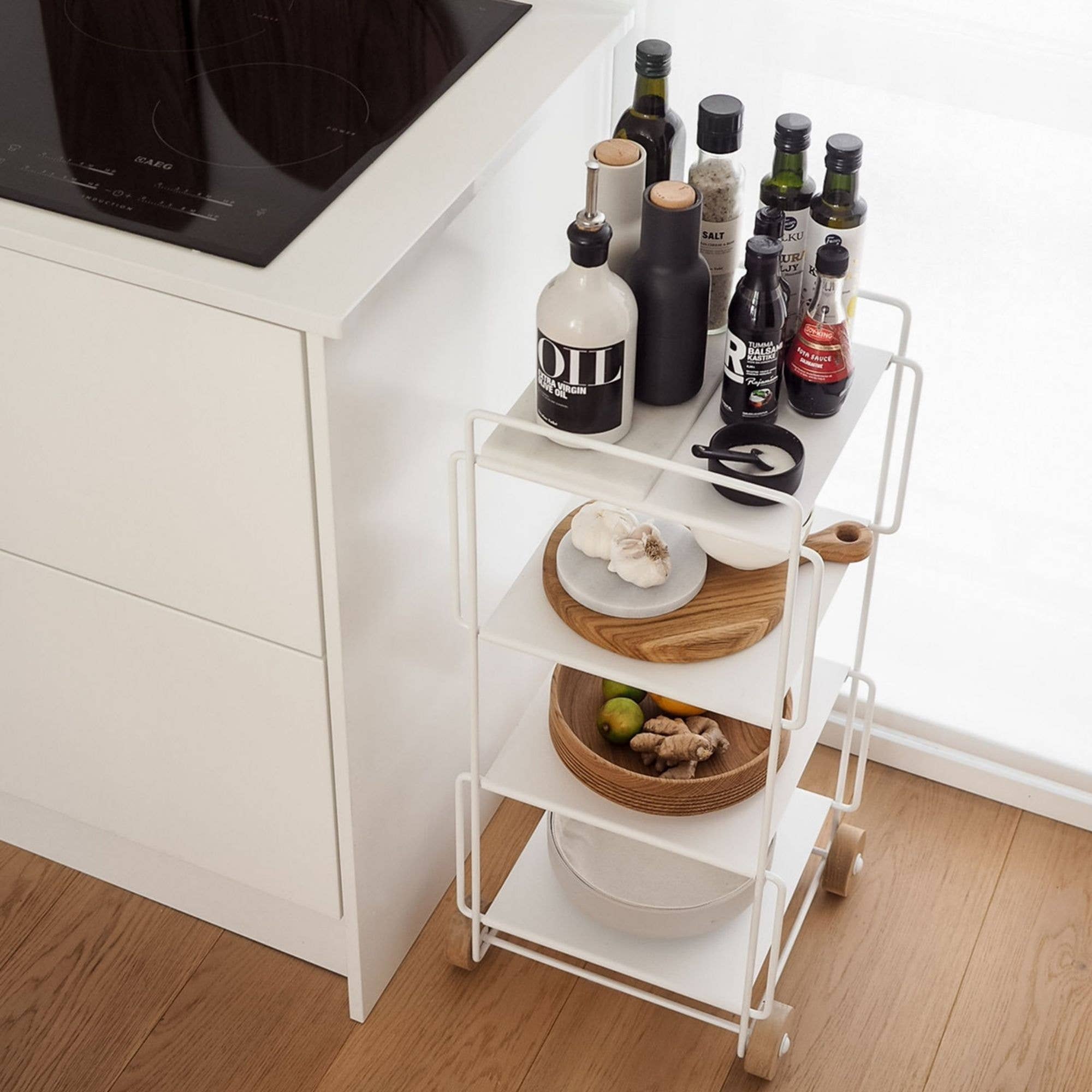 Everyday Design - Wholesale Free Standing Shelf - HANKO serving trolley white3