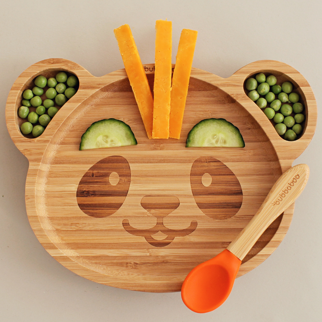 Bubba Boo – wholesale Servisset – Barn och baby – Bubba Boo Bamboo Panda Tallrik & Sked Set4