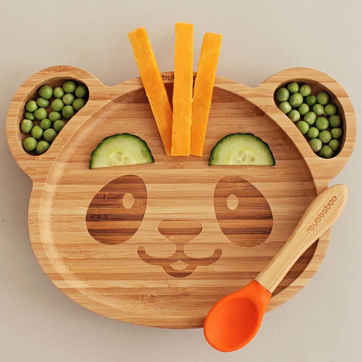 Bubba Boo – wholesale Servisset – Barn och baby – Bubba Boo Bamboo Panda Tallrik & Sked Set4