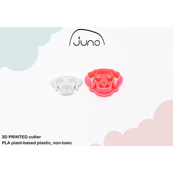 Juno 3D - Wholesale Cookie Cutter - Golden Retriever & Labrador Polymer Clay Cookie Cutter