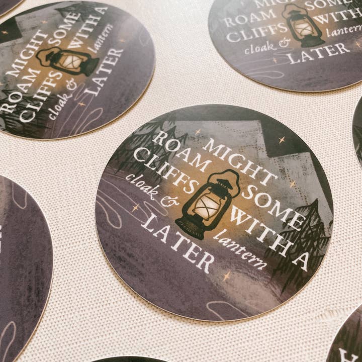 Lantern Print Co. - Wholesale Sticker - Vinyl Sticker: Cloak and Lantern - 3" Matte finish