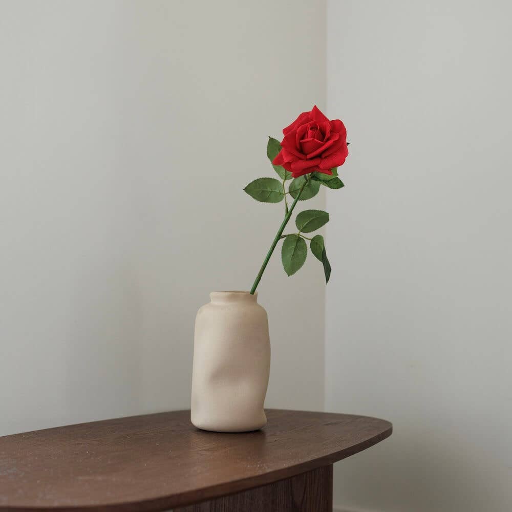 Flowrette - Wholesale Artificial Flowers - Artificial green amaranth red rose - high-end - real touch1