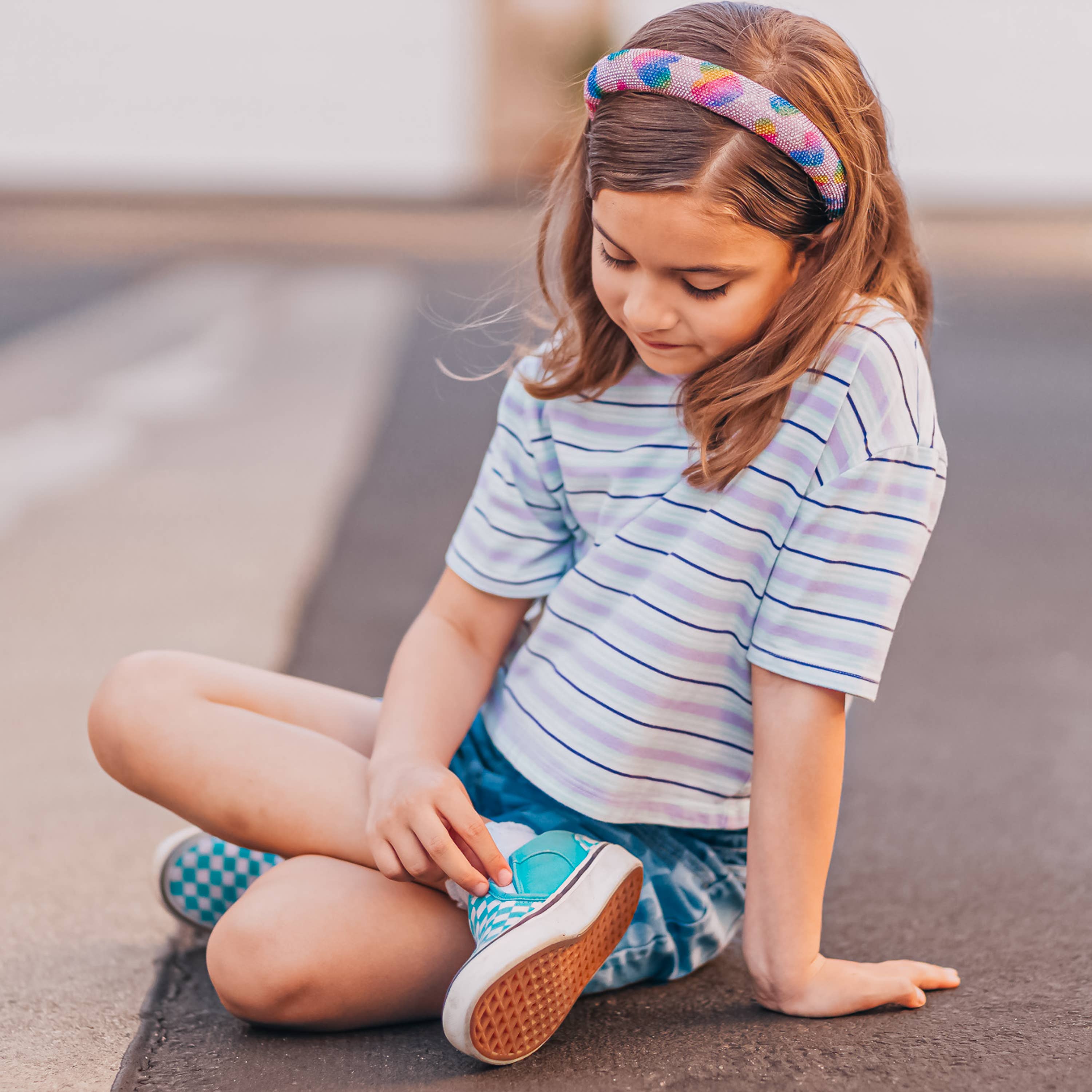 Frog Sac - Wholesale Fashion Headband - Kids - Kids Heart Headband - Padded Rhinestone Hair Band for Girls12