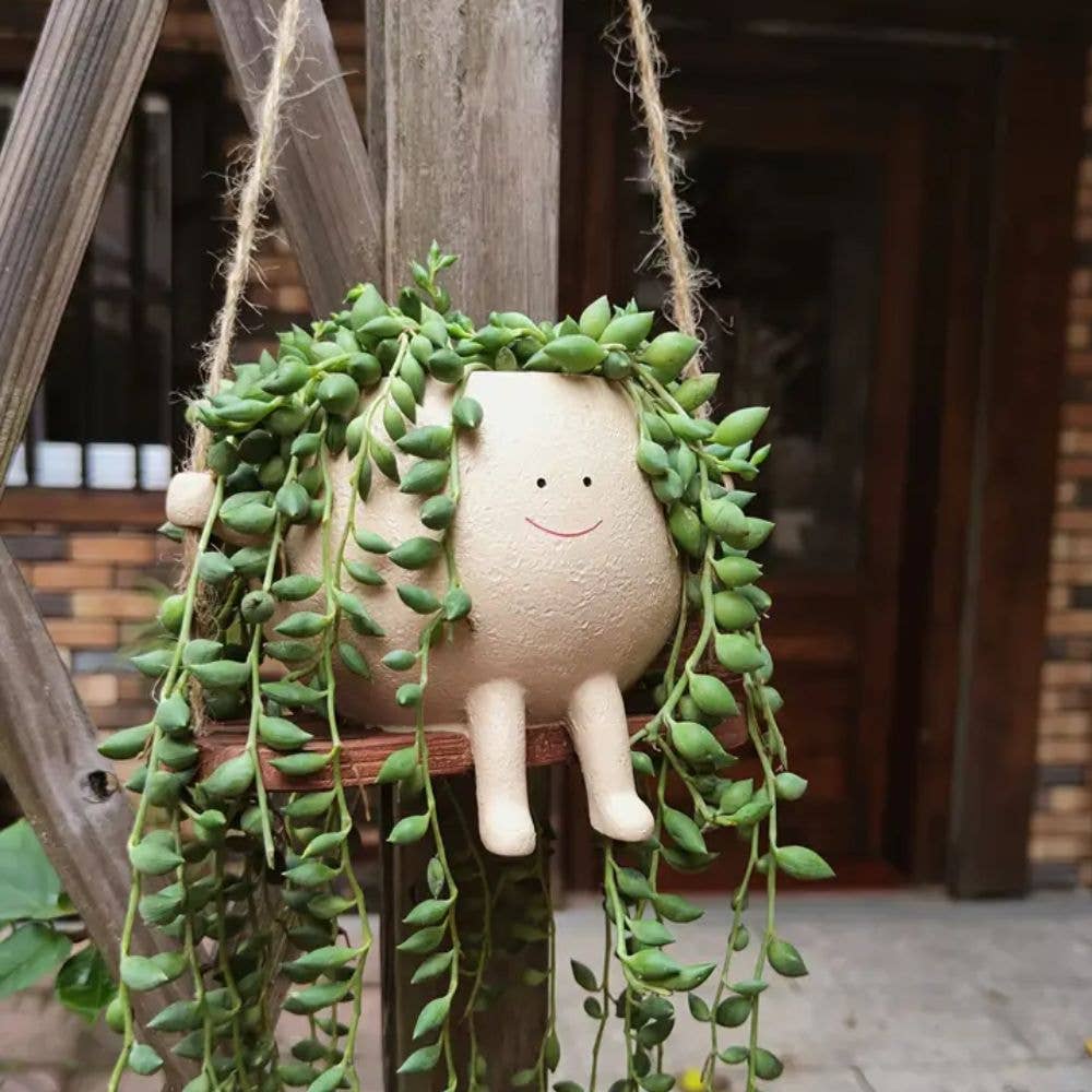Moderny – wholesale Hanging planter – Smiley Face Hanging Planter1
