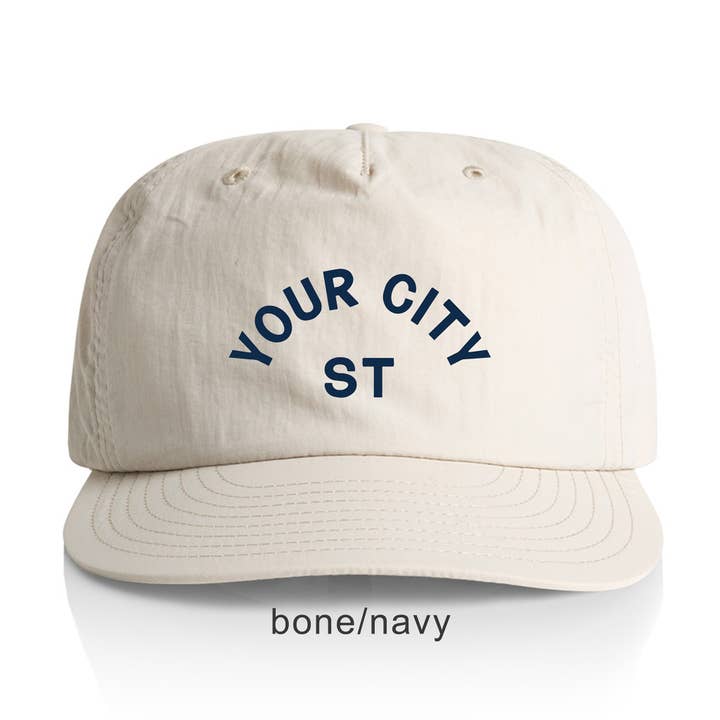 Endless August Supply Co. - Vente Casquette à visière plate – unisexe - Chapeau en nylon personnalisé Arch City | Chapeau avec nom | Chapeau de ville33