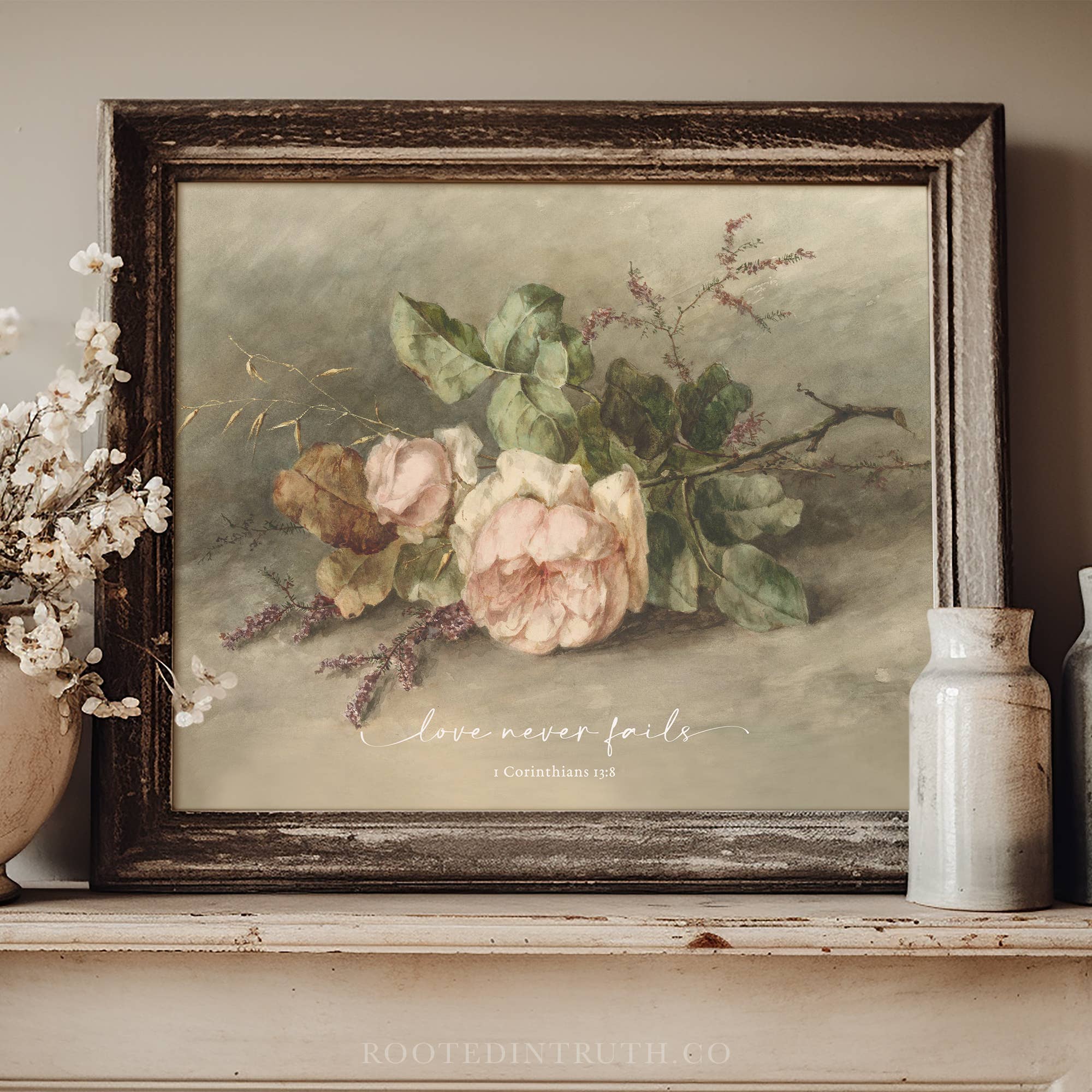 Rooted in Truth - Wholesale Art Print - Love Christian Art Print, Canvas, Decor, Gift1