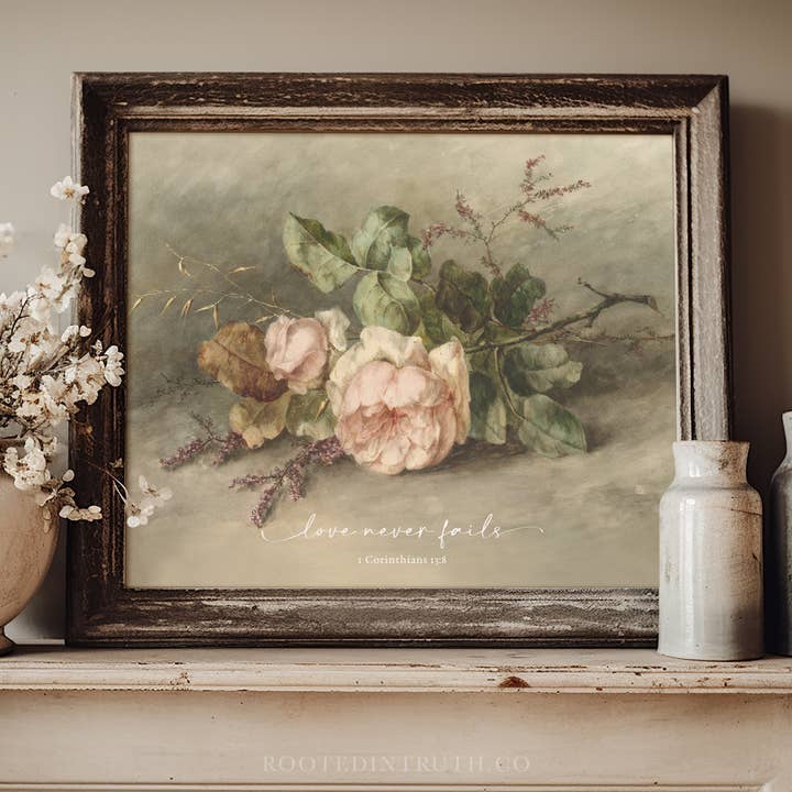 Rooted in Truth - Wholesale Art Print - Love Christian Art Print, Canvas, Decor, Gift1