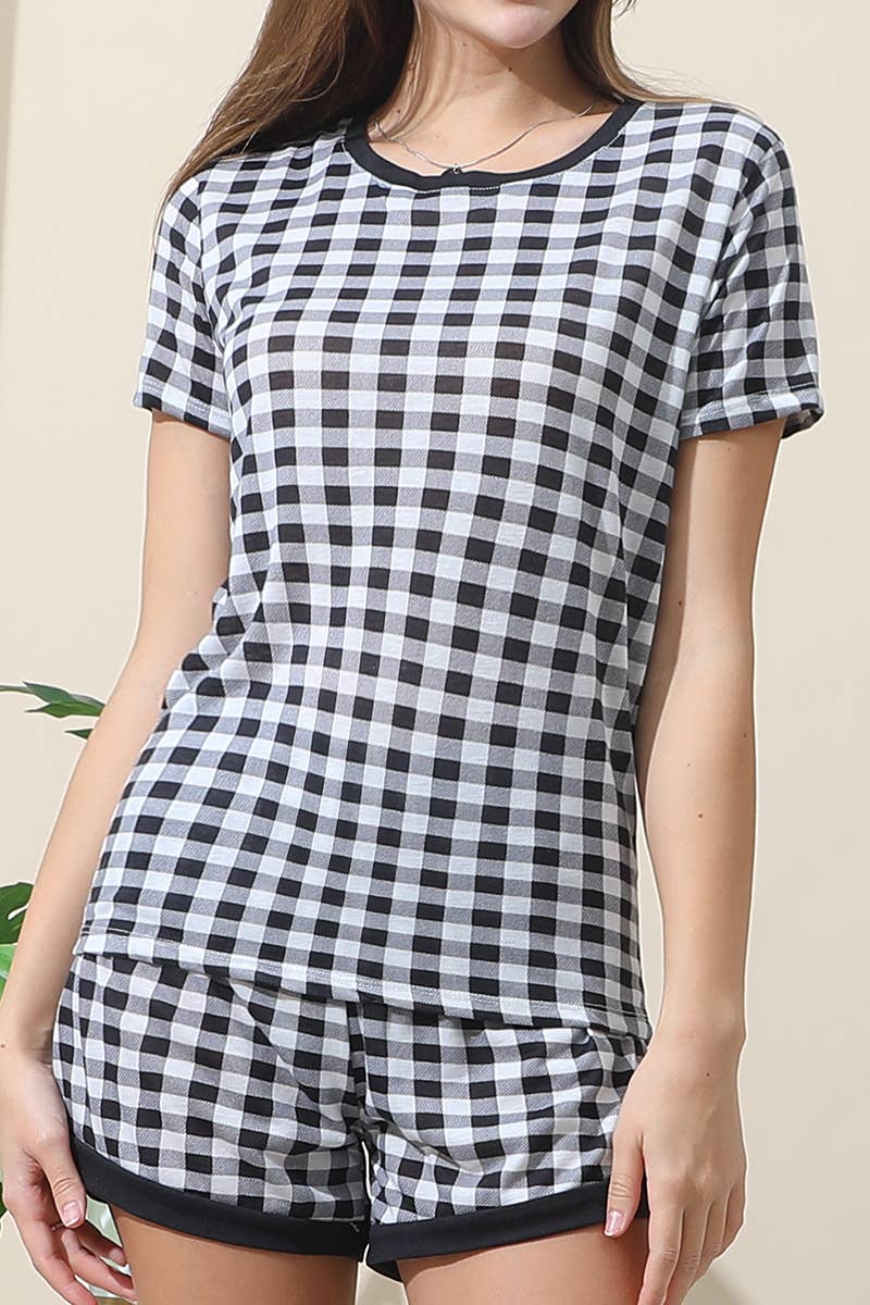 NINEXIS - Wholesale Sleepwear Set - Women's - CWSPJ031_SHORT SLEEVE TOP WITH SHORTS PAJAMA SET29