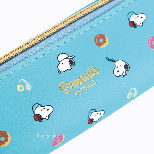 K-Wonderland - Wholesale Pencil Case/Pouch - Peanuts Snoopy Slim Pouch Pencil Case with Charm4