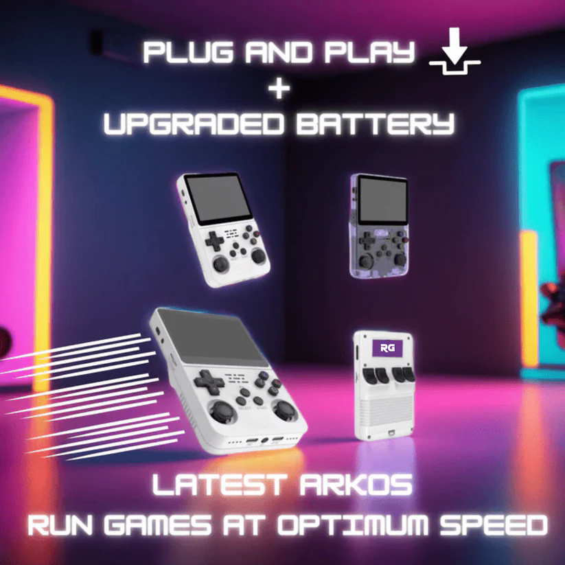 Infinite Basics – wholesale Electronic toy – Child & baby – RetroRush Ultimate Retro Handheld Gaming Console – 128GB Pocket Arcade, Hi-Res Screen, 20k Games!60