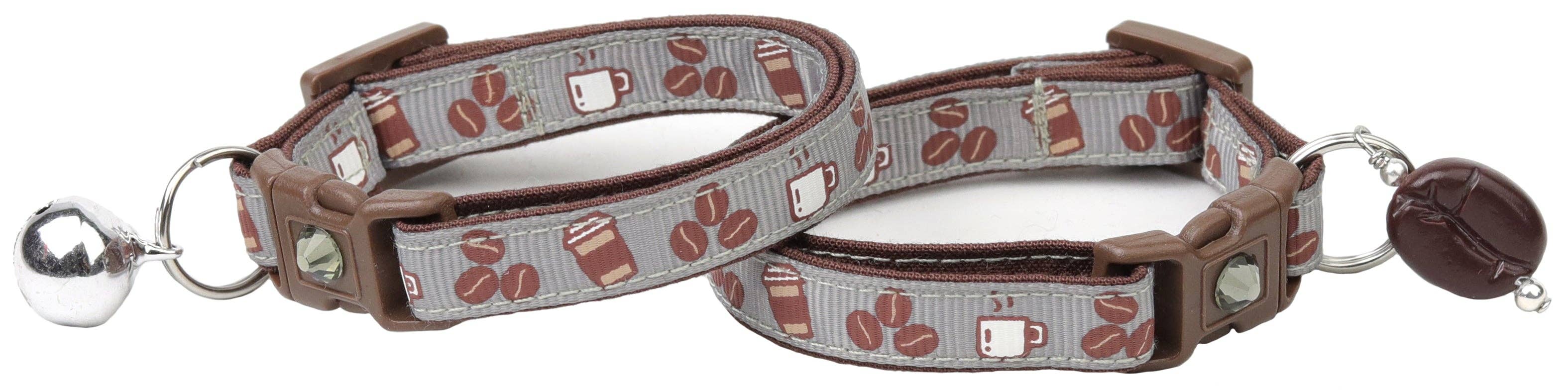 From Pugs to Persians Pet Accessories, LLC - Wholesale Pet Collar - Cat - Coffee Beans Breakaway Cat Collar27