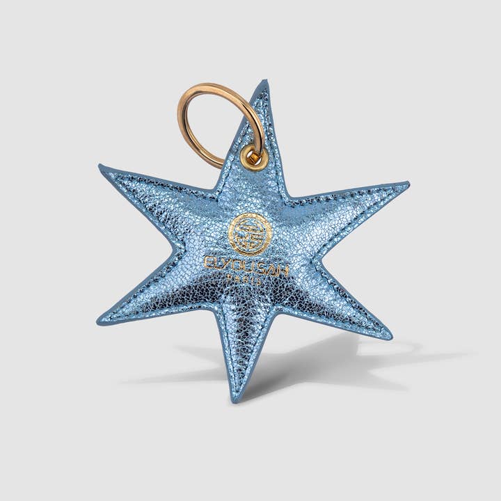 Star Keychain (blue) for wholesale by Elyousah Paris ,société SAROU