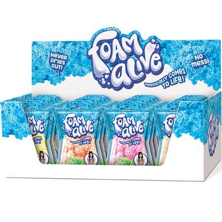 Play Visions - Wholesale Putty/Slime - Kids - Foam Alive 30G Foil Bag - Compound