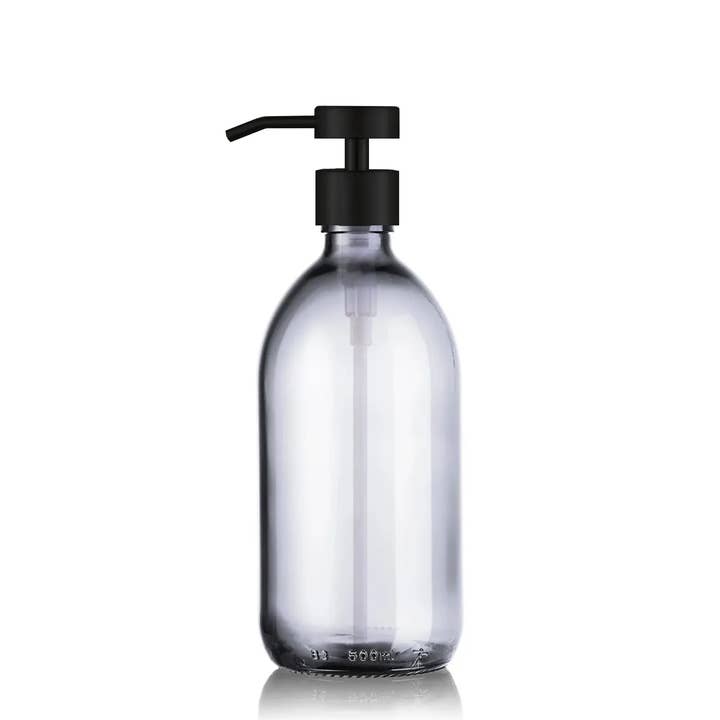 Little Pots - Wholesale Soap Dispenser - Clear glass soap dispenser – Stainless steel pump3
