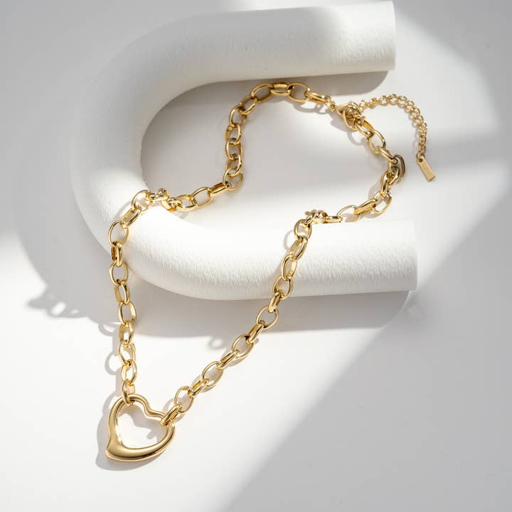 COSMOS - Wholesale Pendant/Charm Necklace - Stainless steel heart necklace1