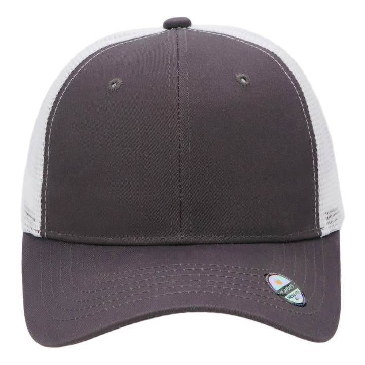 Cap Zone – Großhandel Trucker-Cap – Unisex – Zweifarbige Nylon-Polyester-Strukturierte Sechs-Panel-Trucker-Kappe7