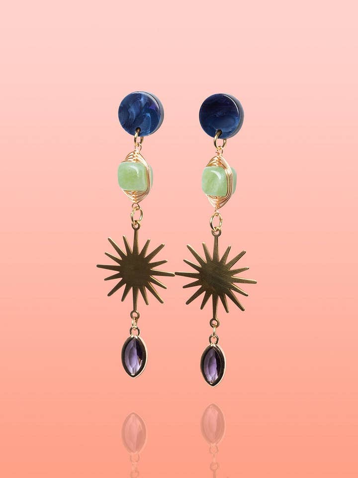 Alma Bleu Profond + Jade Vert pour la vente par Tribe + Temple