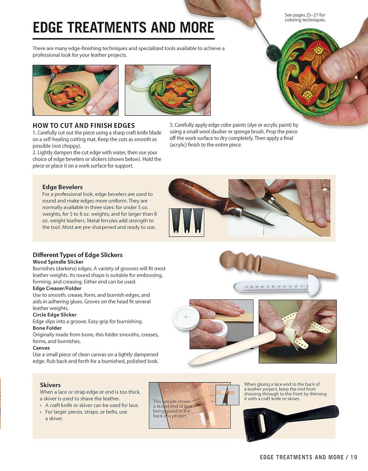 Fox Chapel Publishing - Vente Livre sur l'artisanat, les loisirs créatifs et le bricolage - Commencez la maroquinerie - Techniques étape par étape3