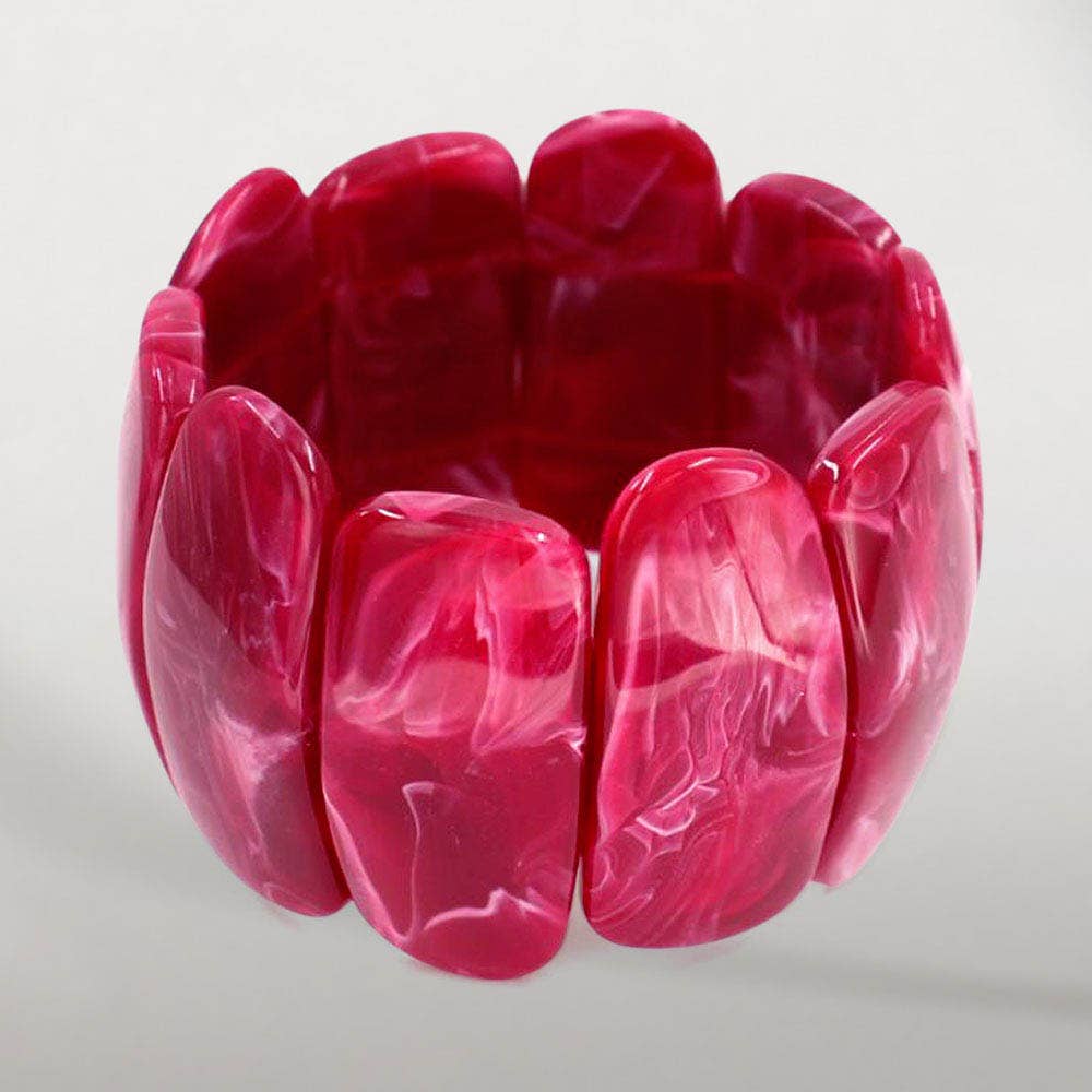 Sensibling Corp. – Pulseira por atacado – Pulseira Larga Marmoreada Esticável em Negrito6