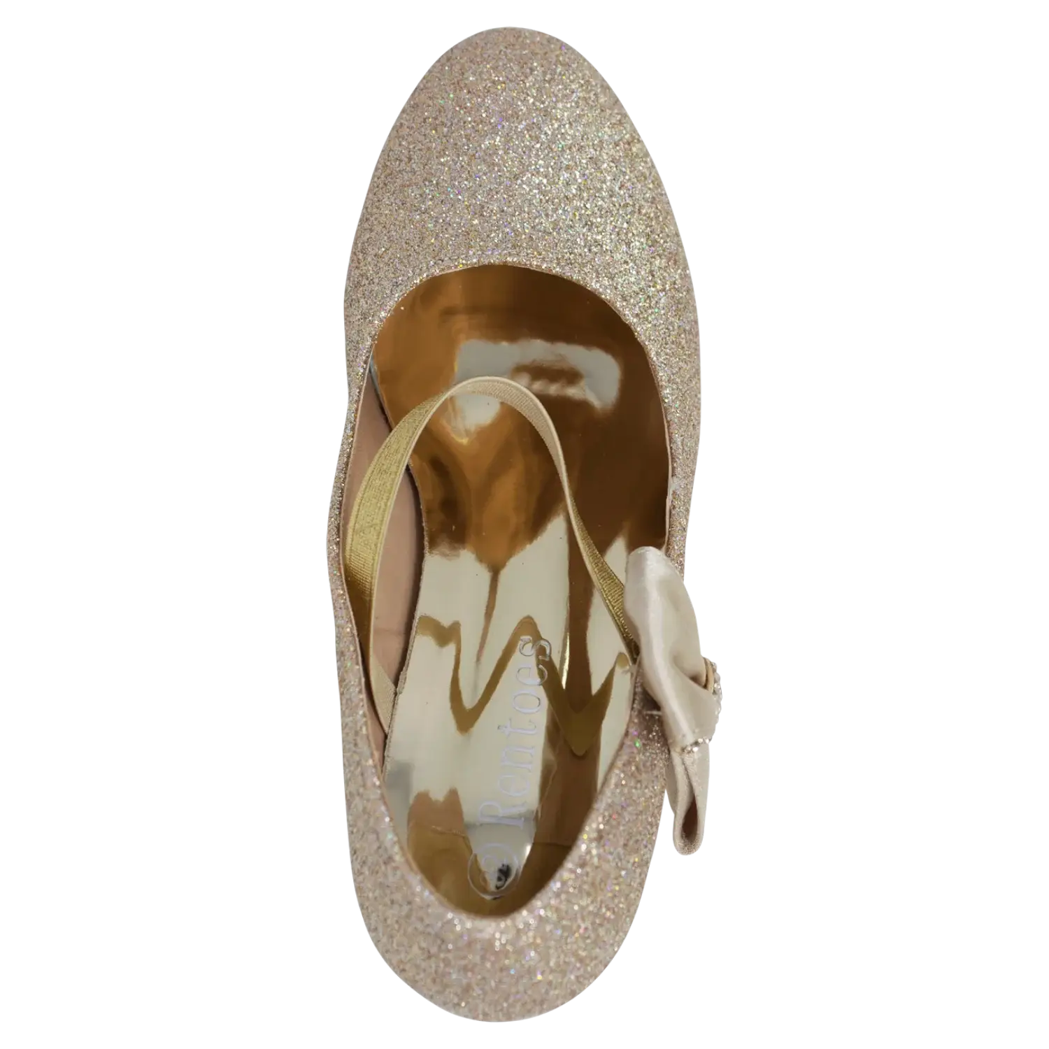 Rentoes – Großhandel Elegante Schuhe – Kinder – Glitzernder Bogenschuh für Kinder mit Absatz BM8986711