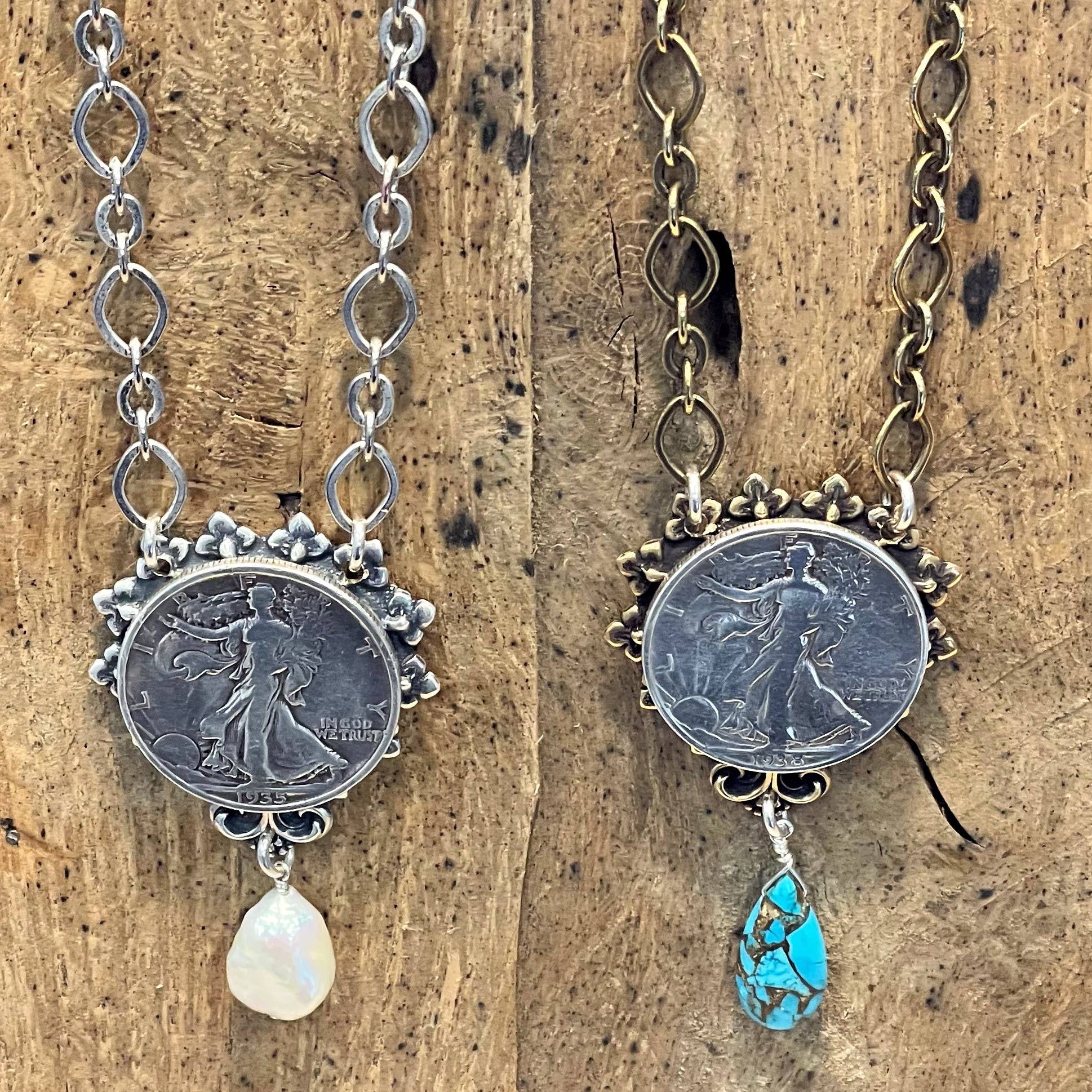 Lorraine Frances Jewelry - Wholesale Pendant/Charm Necklace - Walking Liberty Filigree Necklace4