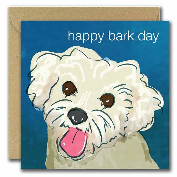 She Designs He Prints - Wholesale Birthday Card - happy bark day