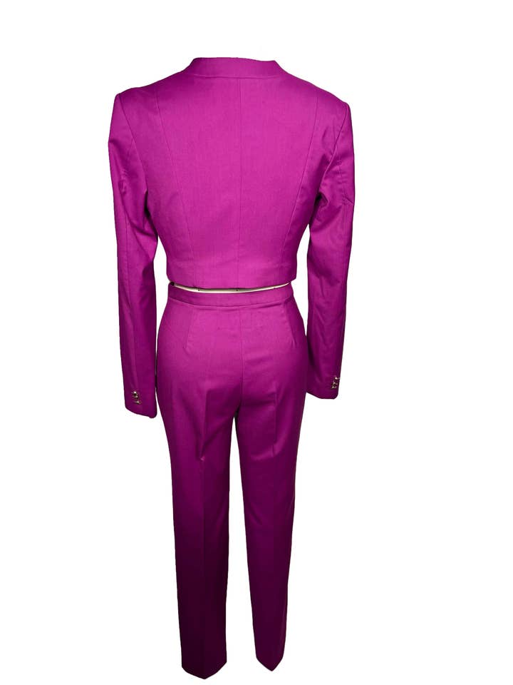 Elizabeth Diamant – wholesale Suit trousers – women's – Purple Pant Suit